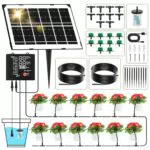 IEEILUL Kit di Irrigazione Automatica Solare con Timer e Tubo da 10 m
