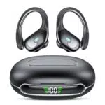 IKT Cuffie Bluetooth 5.3 con Ricarica LED, Impermeabili IPX7 e Chiamate Chiare