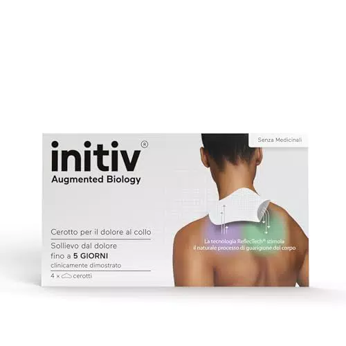 Initiv Cerotti per Collo e Cervicale - Sollievo Duraturo dai Dolori Muscolari