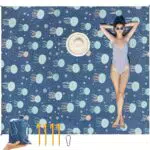ISOPHO Coperta da spiaggia e picnic, tappetino antisabbia leggero e resistente