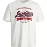 Jack & Jones JJELOGO TEE SS O-NECK - T-Shirt Uomo Casual