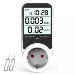 KAEFUYS Misuratore Consumo Elettrico 3680W con Schermo LCD e Protezione Sovraccarico