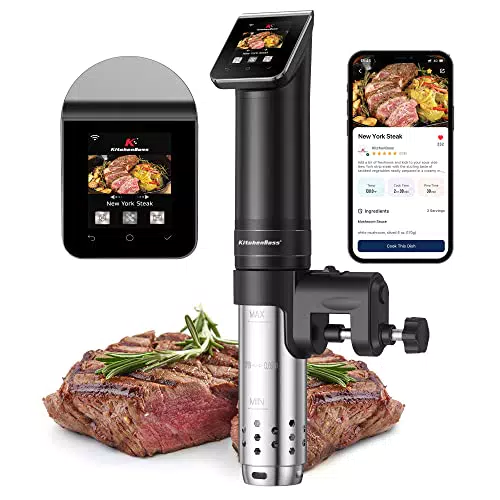 KitchenBoss Sous Vide Roner G330 WiFi, Cottura a Bassa Temperatura 40-90℃