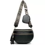 KUNKUN marsupio elegante donna con portamonete staccabile in pelle vegana