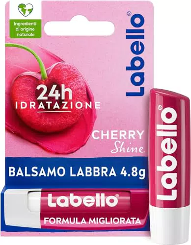 Labello Cherry Shine Balsamo Labbra Nutriente all'Aroma di Ciliegia