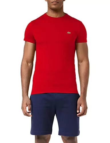 Lacoste Th6709, T-shirt Uomo, Black, 6XL