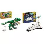 LEGO Creator Dinosauro e Space Shuttle, Set Giocattolo 3 in 1