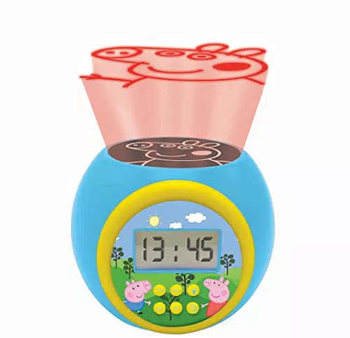 Lexibook Sveglia Proiettore Peppa Pig con Funzione Snooze e Luce Notturna