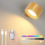 Lightsjoy Applique a Parete LED Dimmerabile Ricaricabile con Controllo Remoto