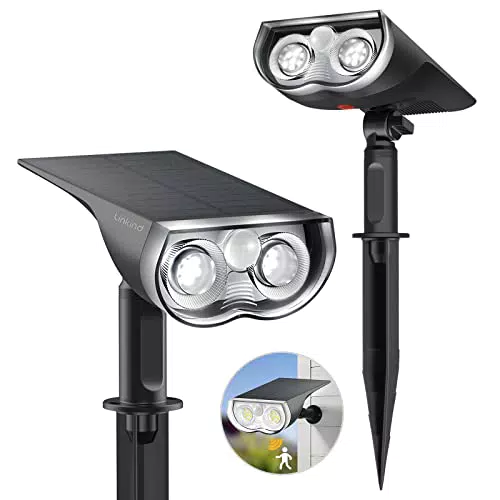 Linkind Faretti Solari da Esterno con Sensore di Movimento Impermeabili IP65