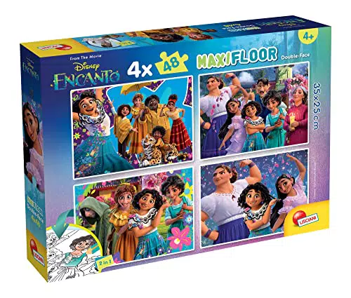 LISCIANI Puzzle Maxifloor Encanto 4 x 48 - Gioco educativo per bambini