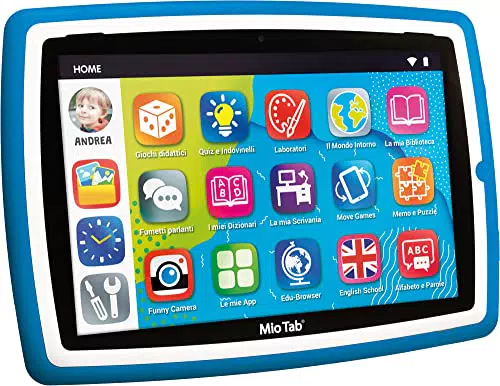 LISCIANI Mio Tab 10" Tutor XL 2022 per Bambini 3-6 Anni, Sviluppo Sensoriale e Motorio