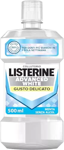 LISTERINE Colluttorio Advance White Gusto Delicato per un Alito Fresco