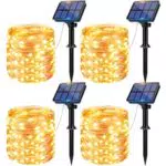 Litogo Catena Luminosa Solare 12m con 120 LED Impermeabili per Esterno