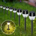 Luci Solari da Esterno in Acciaio Inox Impermeabili per Illuminazione Giardino