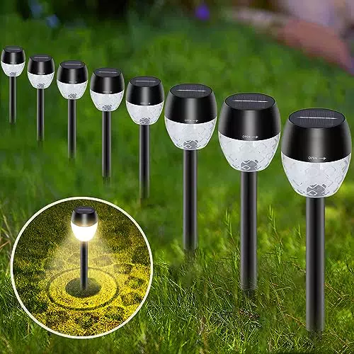 Luci Solari da Esterno in Acciaio Inox Impermeabili per Illuminazione Giardino