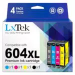LxTek Cartucce d'inchiostro Compatibili per Epson 604 e 604XL - Modelli XP e WF