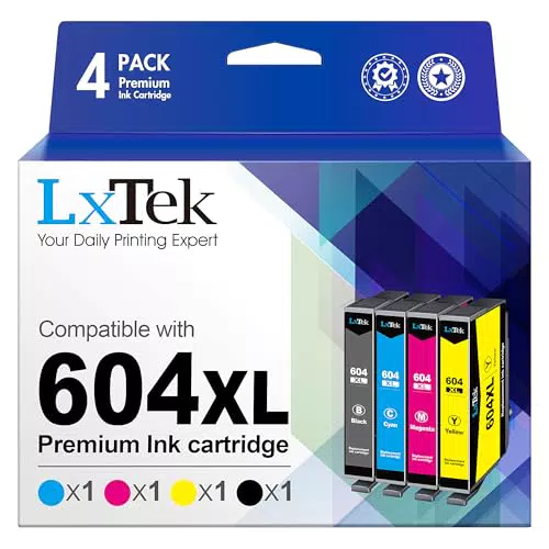 LxTek Cartucce d'inchiostro Compatibili per Epson 604 e 604XL - Modelli XP e WF