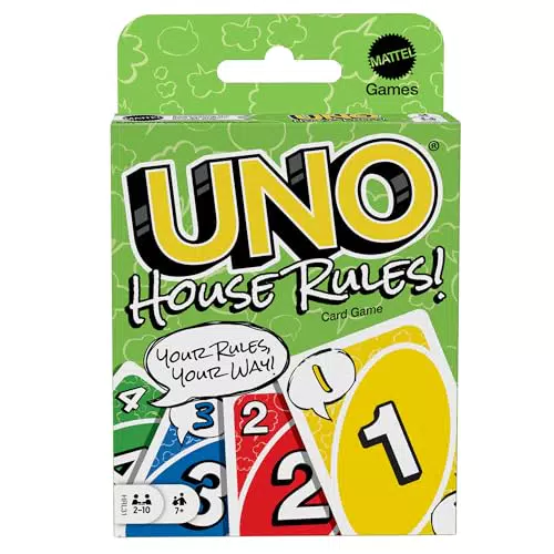 Mattel Games UNO House Rules - Gioco di carte innovativo per bambini 7+ anni