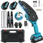 Mini Motosega a Batteria 6 per Potatura con 8000mAh e Pompetta Olio
