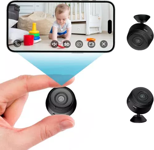 Mini Telecamera Spia Wifi 1080P con Audio e Rilevamento Movimento per Sicurezza