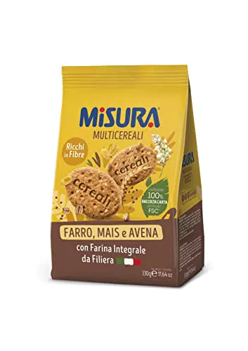 Misura Biscotti Integrali Multigrain con Cereali Croccanti