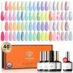 Modelones Smalto in Gel Soak Off con Glitter - Kit per Unghie Estive