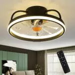 Mpayel Ventilatore da soffitto a incasso con luci e telecomando, moderno e silenzioso