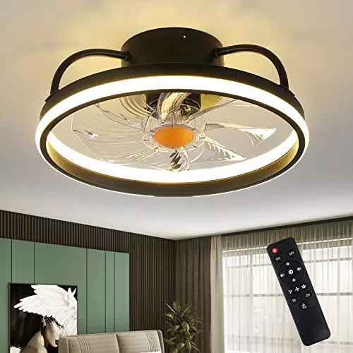 Mpayel Ventilatore da soffitto a incasso con luci e telecomando, moderno e silenzioso