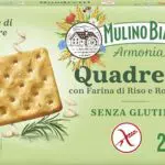 Mulino Bianco Quadretti Cracker Senza Glutine al Riso e Rosmarino, Fonte di Fibra
