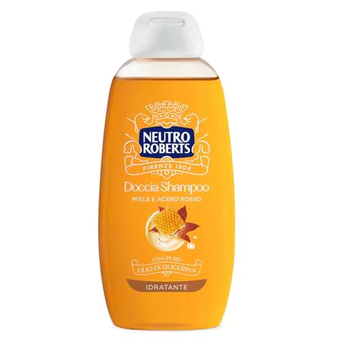 Neutro Roberts Doccia Shampoo Idratante Miele e Acero Rosso, Senza Parabeni
