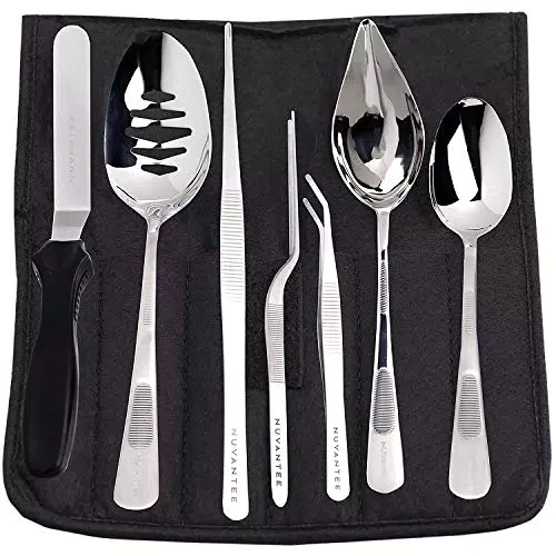 Nuvantee Kit Attrezzi Professionali da Chef per Decorazione e Impiattatura