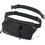 OlimpiaFit Fanny Pack Unisex per Escursioni e Viaggi con 6 Tasche e Cuffie Hole