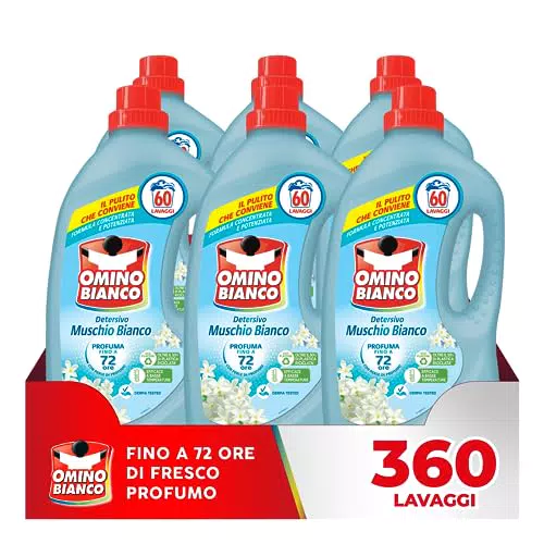 Omino Bianco - Detersivo Lavatrice Liquido, 360 Lavaggi
