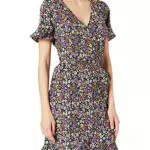 ONLY Onlolivia S/S Wrap Dress Wvn Noos Vestito, Blu