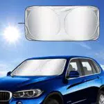 Parasole per Parabrezza Auto, Parasole per Auto, Parasole con Blocco Visiera Pieghevole per Parabrezza Anteriore