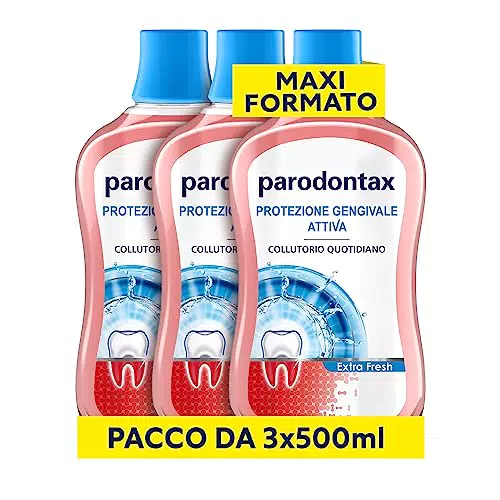 Parodontax Collutorio Protezione Gengivale Attiva, per Gengive Sane e Denti Forti