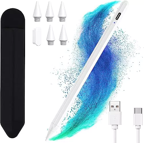 Apple Penna Rapida Compatibile con iPad 2018-2024, Stylus Ricarica Rapida
