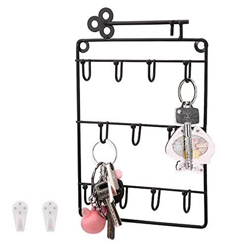 Portachiavi da Parete Decorativo con Ganci Appendiabiti per Chiavi