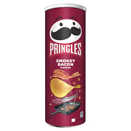 Pringles Smokey Bacon - Snack Salato al Gusto di Pancetta Affumicata
