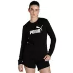 Puma Felpa Ess Logo Crew TR per Donna