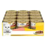 Purina Gourmet Gold Dadini in Salsa Cibo Umido per Gatti con Salmone e Pollo