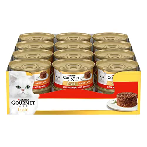 Purina Gourmet Gold Tortini Umido per Gatti al Manzo