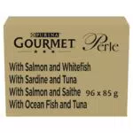 Purina Gourmet Perle Filettini in Salsa per Gatti con Salmone e Pesce dell'Oceano