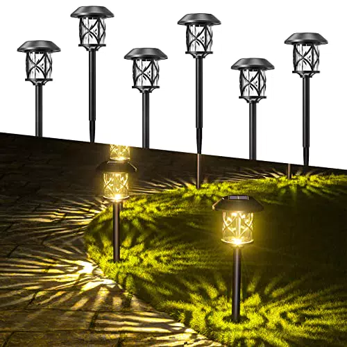 Quntis Lampade Solari LED da Giardino Impermeabili IP65 per Esterni