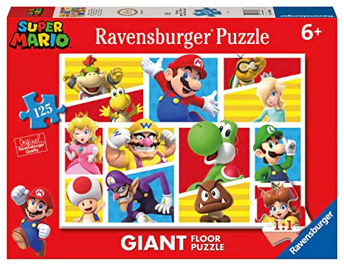 Ravensburger Puzzle Super Mario Collezione 125 Giant Pavimento per Bambini 6+