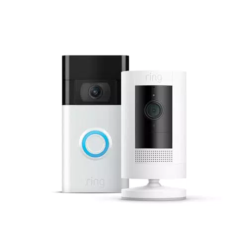 Ring Videocitofono a batteria e Videocamera esterna Stick Up Cam - Sicurezza WiFi