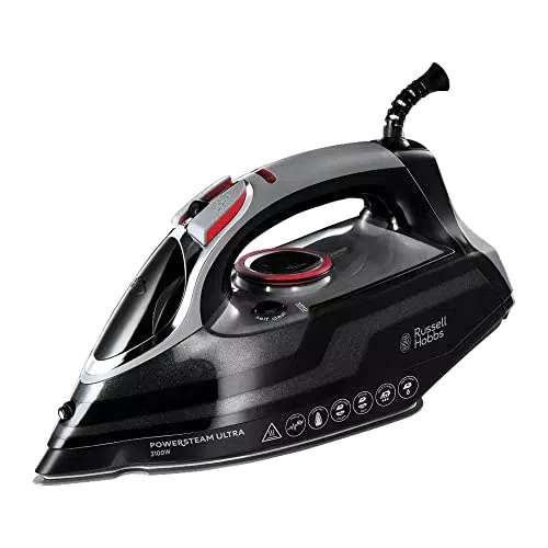 Russell Hobbs Ferro da Stiro 3100W con Piastra in Ceramica e Funzione Anticalcare