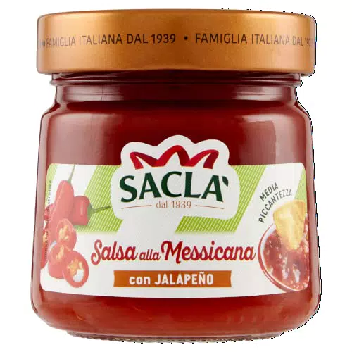 Saclà Salsa Messicana con Jalapeño - Condimento per Nachos e Tacos