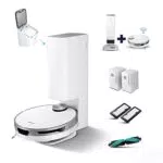 Samsung Jet™ Bot+ VR30T85513W/WA - Aspirapolvere Robot con Clean Station e Sensore LiDAR